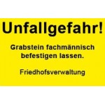 Grabsteinaufkleber Schrift schwarz ca.100x80mm, Aufdruck und Farbe wählbar**